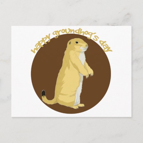 Groundhogs Day Postcard