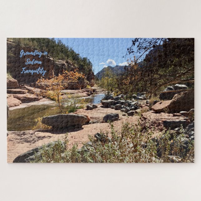 Grounding in Sedona Tranquility - Quiet Ember Jigsaw Puzzle (Horizontal)