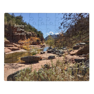 Grounding in Sedona Tranquility | Scenic Acrylic Jigsaw Puzzle