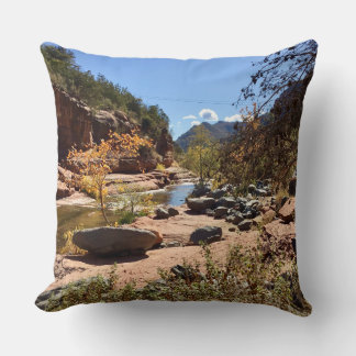 Grounding in Sedona Tranquility Scenic Nature Throw Pillow