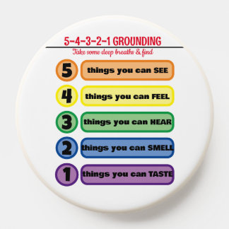 Grounding Technique for Anxiety/Stress 5 Senses  PopSocket