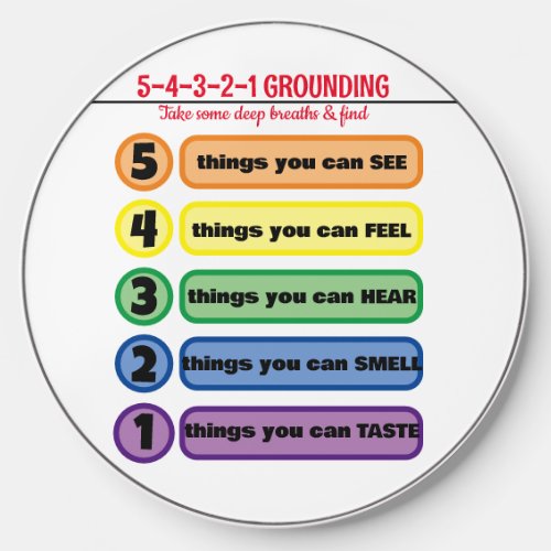 Grounding Technique for AnxietyStress 5 Senses  Wireless Charger