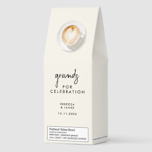 Grounds for Celebration Personalized Wedding Roasted Coffee