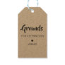 Grounds for Celebration Tags, Coffee Tag, Kraft Gift Tags