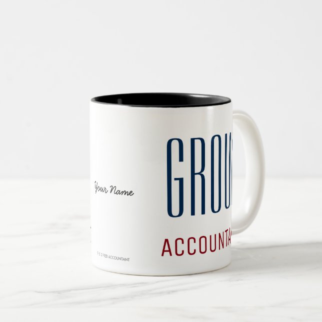 "GROUP ACCOUNTANT" Two-Tone COFFEE MUG (Front Right)