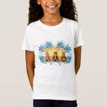 Group Blue Palm Tree Graphic T-shirt at Zazzle