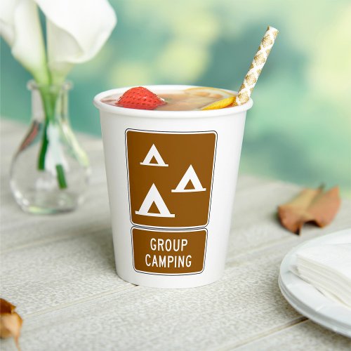 Group Camping Sign Paper Cups