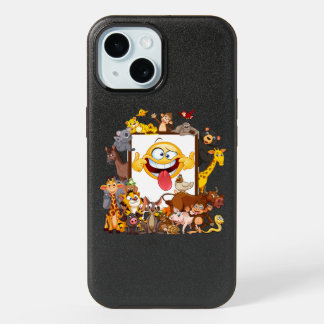 Group Cartoon Animals fun iPhone 15 Case