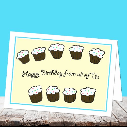 Group Company Business Birthday Card