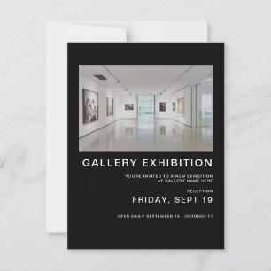 Group Gallery Exhibition Invitation Template Postcard