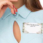 Group Gathering Floral Border Label Name Tag<br><div class="desc">Help them remember or learn names at your next gathering. Personalize the text fields,  remove any text or edit using the design too to select a font color,  size,  and style your prefer. The shipping label size and design allows room for the attendee's name with a beautiful floral border.</div>