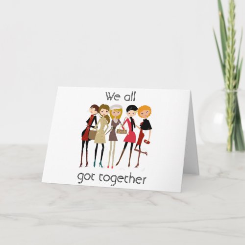 GROUP GETS TOGETHER TO SAY GET WELL SOON CARD