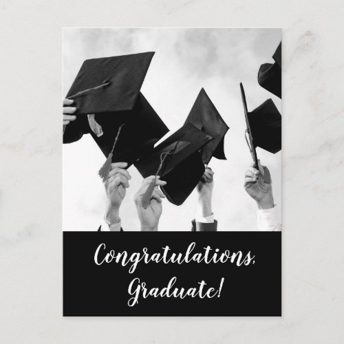 Group Graduation Celebration with Photo Invitation Postcard