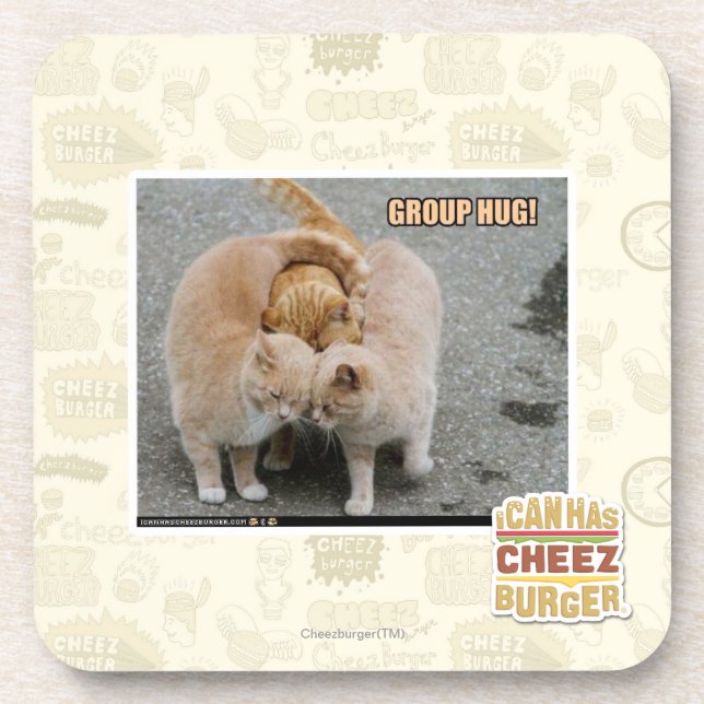 group hug drink coaster (Front)