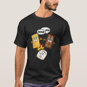 Group Hug Funny Smores Chocolate Marshmallow Campi T-Shirt