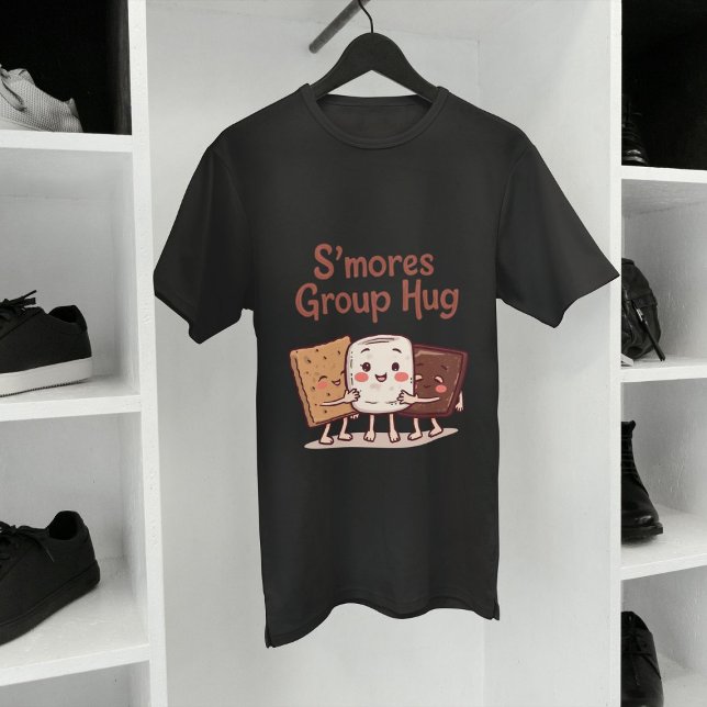 Group Hug Funny Smore's Marshmallow Camping T-Shirt (Creator Uploaded)
