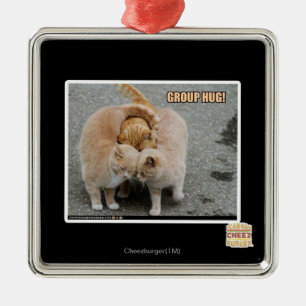 group hug metal ornament