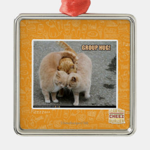 group hug metal ornament