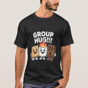 Group Hug Smores Hiking Camper Funny Camping Adven T-Shirt