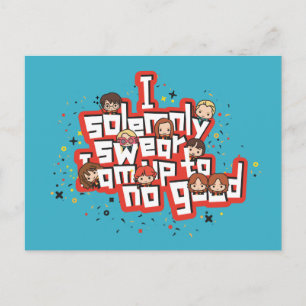 Group "I SOLEMNLY SWEAR THAT I AM UP TO NO GOOD™" Postcard