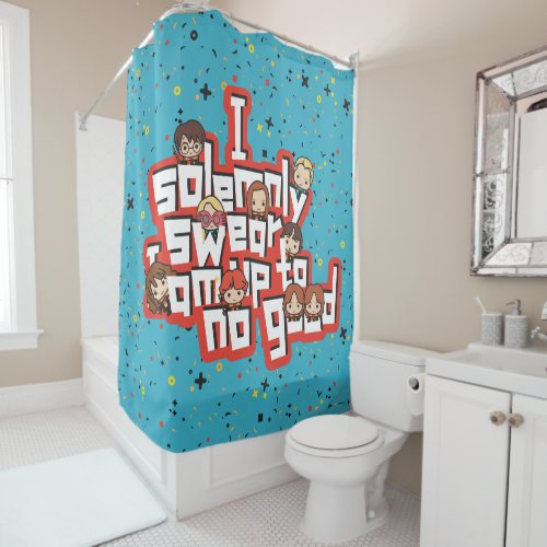 Group I SOLEMNLY SWEAR THAT I AM UP TO NO GOOD Shower Curtain