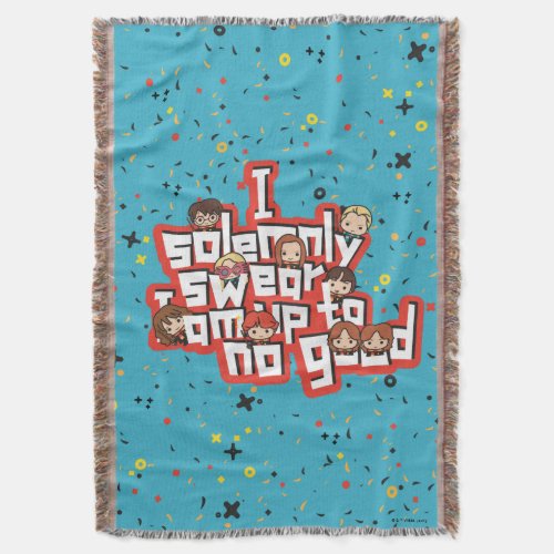 Group I SOLEMNLY SWEAR THAT I AM UP TO NO GOOD Throw Blanket