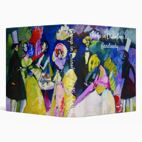 Group in Crinolines by Wassily Kandinsky 3 Ring Binder