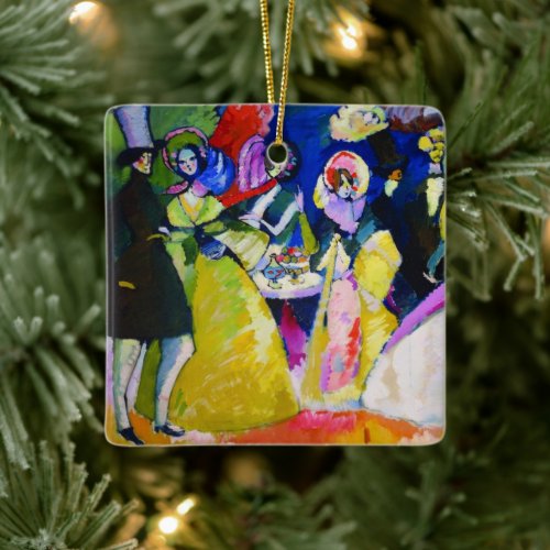 Group in Crinolines by Wassily Kandinsky Ceramic Ornament