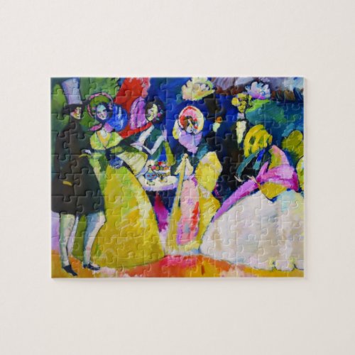 Group in Crinolines by Wassily Kandinsky Jigsaw Puzzle