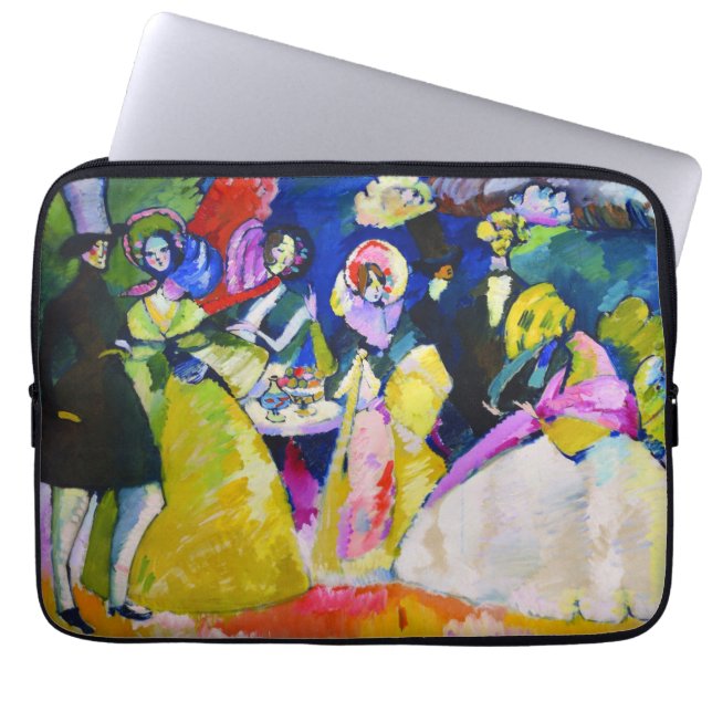 Group in Crinolines by Wassily Kandinsky Laptop Sleeve (Front)