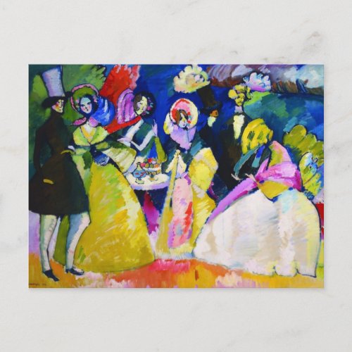 Group in Crinolines by Wassily Kandinsky Postcard