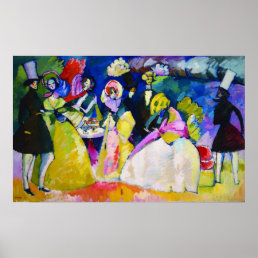 Group in Crinolines by Wassily Kandinsky Poster