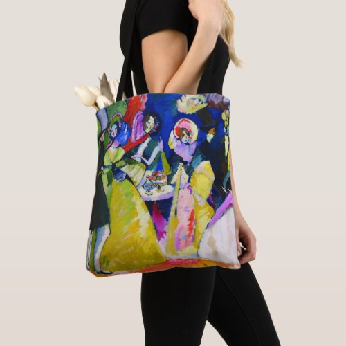 Group in Crinolines by Wassily Kandinsky Tote Bag