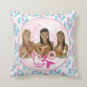 Group In Pink Bubble Throw Pillow