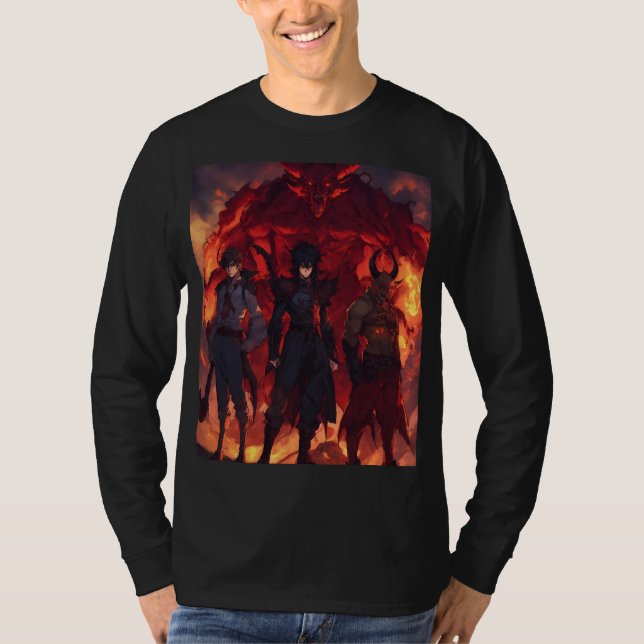 Group of 5 demon pic print  T-Shirt (Front)