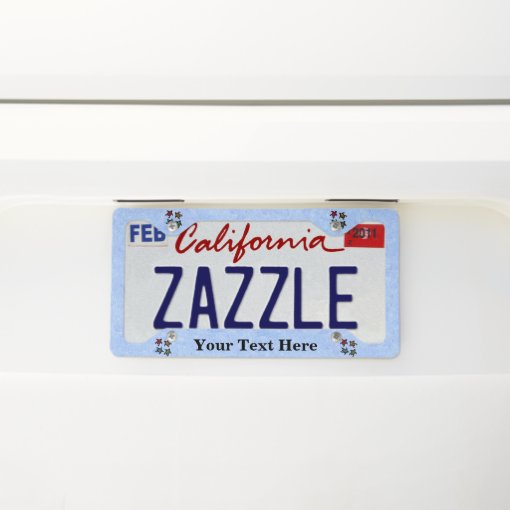 Group of black Turtles Colored shells Light Blue License Plate Frame
