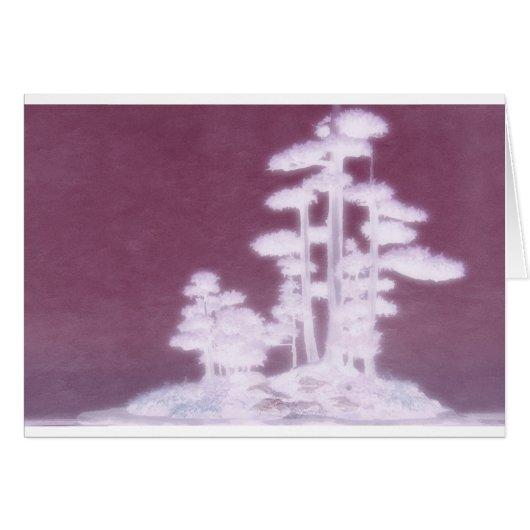 Group of Bonsai Pine Trees Cards (Front Horizontal)
