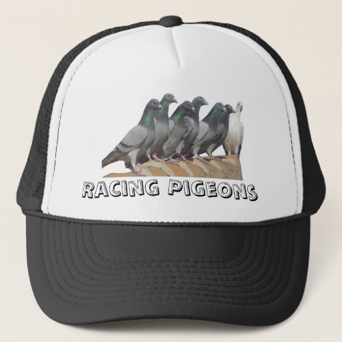 Group of carrier pigeons trucker hat