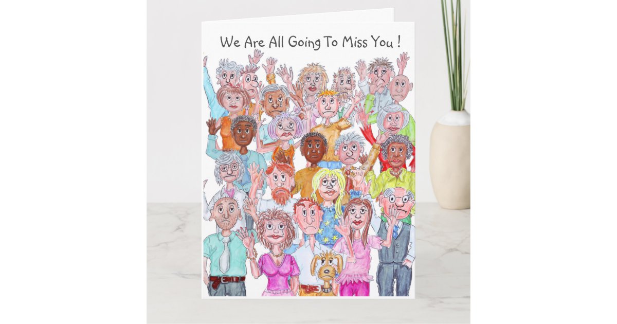group of people waving goodbye clipart