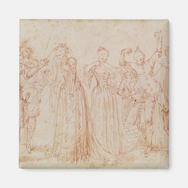 Group of Comic and Tragic Actors Magnet (Front)