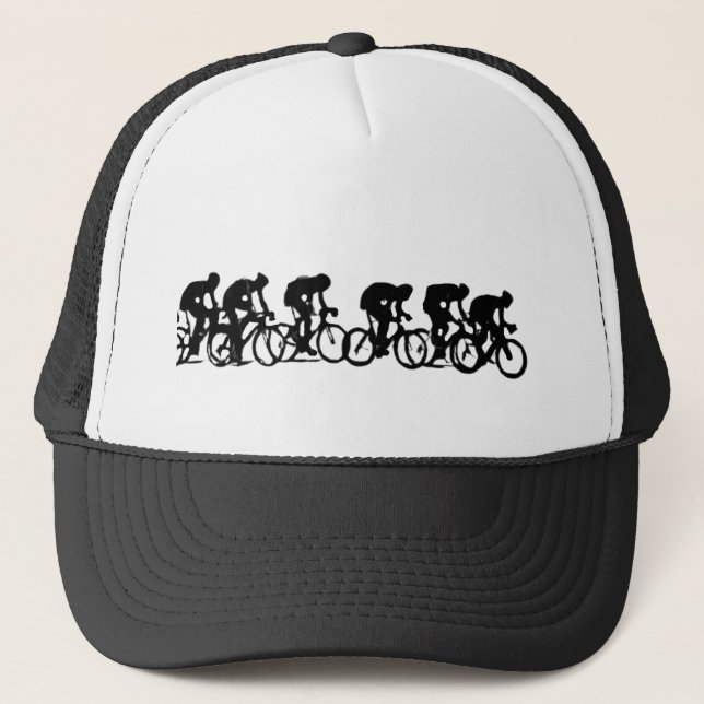 Group of cyclists trucker hat (Front)