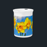 Group of Daffodils Gold Medal flowers Beverage Pitcher<br><div class="desc">Group of Daffodils Latin name Narcissus Gold Medal flowers</div>