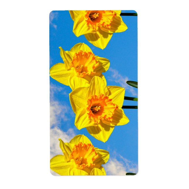 Group of Daffodils Gold Medal flowers Label (Front)