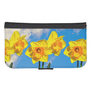 Group of Daffodils Gold Medal flowers Galaxy S4 Wallet Case