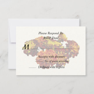 Group of Different Kinds of Marigolds RSVP Card
