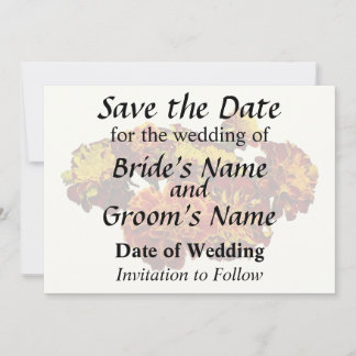 Group of Different Kinds of Marigolds Save The Date