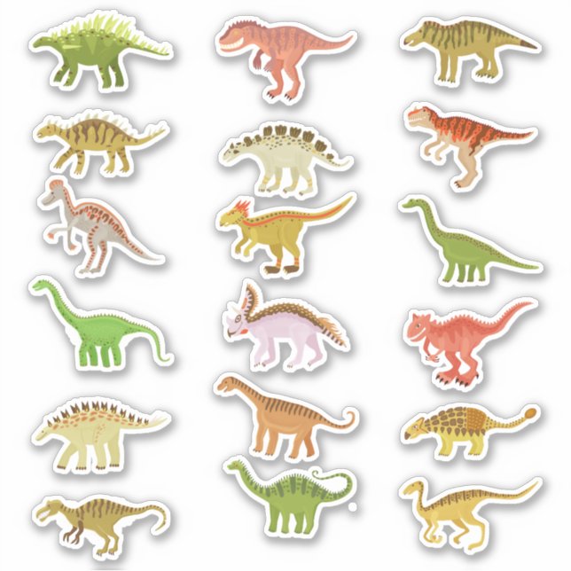 group of dinosaurs sticker (Front)