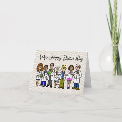 Group of Doctors Men and Women Greeting Card