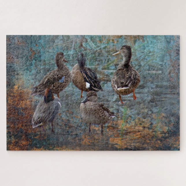 group of ducks 2mar jigsaw puzzle (Horizontal)