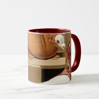 Group of Fancy Pigeons Coffee Mug